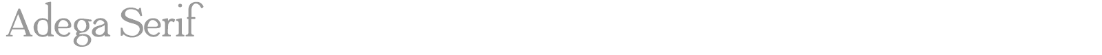 Adega Serif font preview